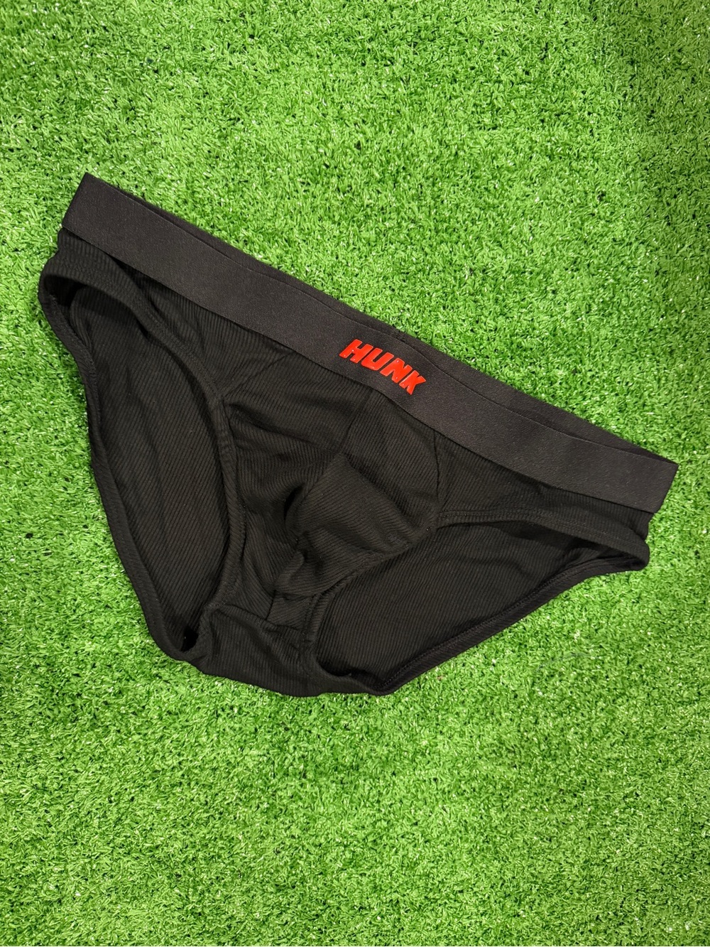 🩲 HUNK BLACK MEDIUM RIBBED BRIEFS